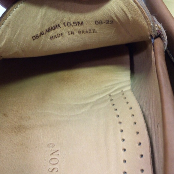SMATHERS & BRANSON DRIVING MOCCASIN LOAFERS ALABAMA LOGO  10.5 M WORN ONCE LIKNU main image 8